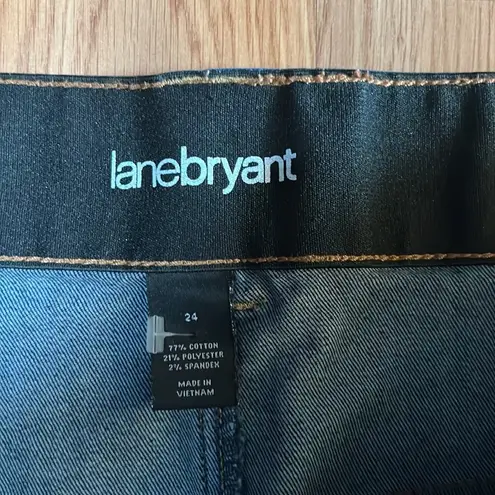 Lane Bryant  Dark Wash High Rise Capris Size 24