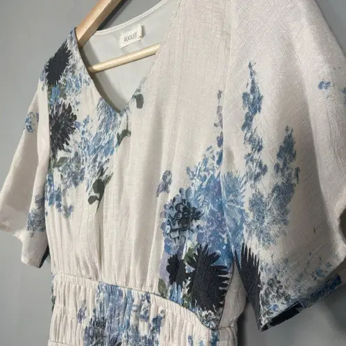 Roolee Floral Maxi Cottagecore Dress Size XS Fairy Flowy Spring Wedding Blue