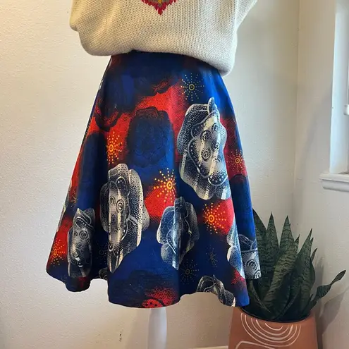 Vintage 70s Handmade Mod Cloud Sunshine Printed A