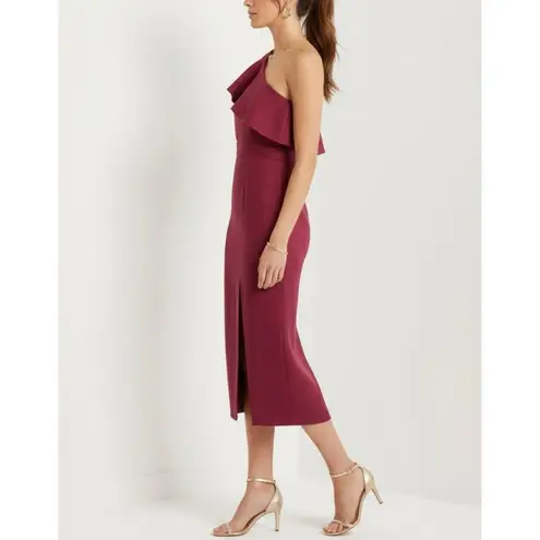 Sézane Moisa Midi Skirt, Magenta, FR44/US12