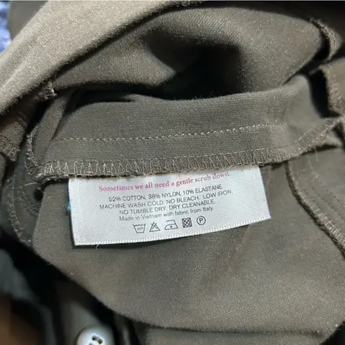 MM.LaFleur Foster Cigarette Pants PowerStretch Dark Olive Plus Size 3x