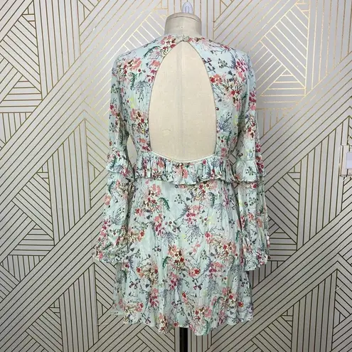 Raga Secret Escape Mini Dress Sage Multi Floral Size XS