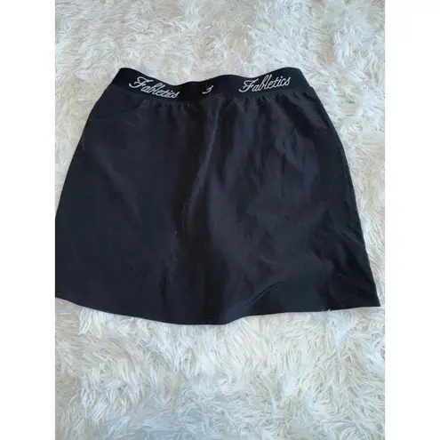 Fabletics  BLACK WOVEN POCKET SKIRT WITH BUILT IN SHORT XXS NWT D