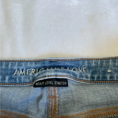 American Eagle  Destroyed Super Hi Rise Jeans