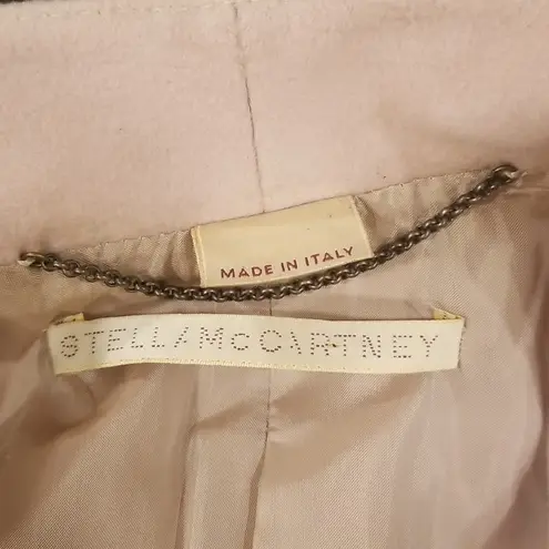 Stella McCartney 💕💕 Wool Cashmere Short Wrap Coat ~ Blush Pink EU 42