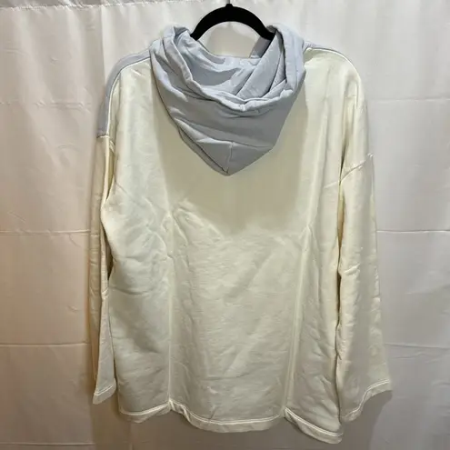 Outdoor Voices  Cotton Terry Oversized Hoodie - Dove/Bone Size M