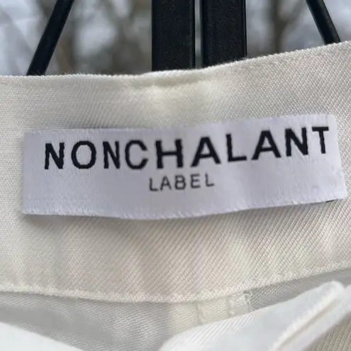 NONchalant Label Women’s Fabi Wide Leg Pant in White Size XS High Waisted Classy - Image 3