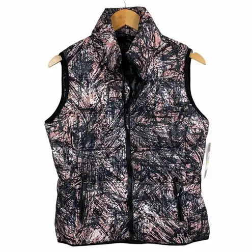 NWT Andrew Mac Performance Pink & Black Puffer Vest