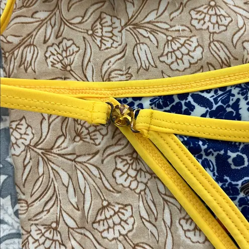 Strawberry Milk Mob Ophelia String Bikini Set Top Small Medium Bottom Blue Size undefined