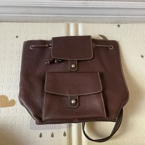 Gap  leather brown medium backpack