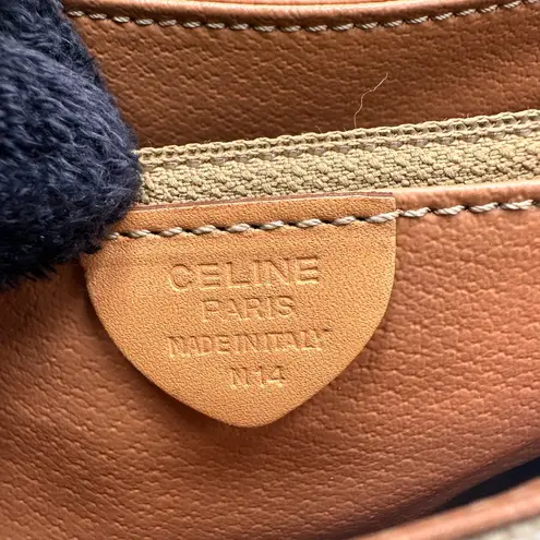 Celine Macadam Coated
Canvas Crossbody Bag Tan