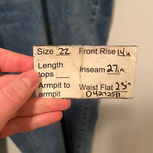 Universal Standard Katie High Rise Cross Over tapered leg jean 22