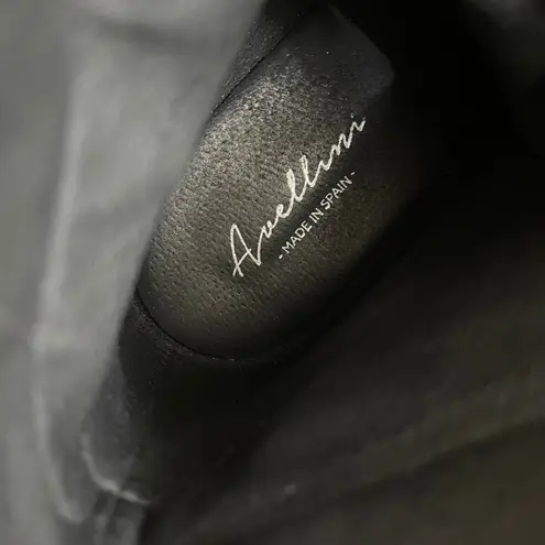 Avellini Made in Spain Leather Ankle Boots Women's Black Lace Up Size 40/usa 9