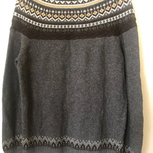 BCBG Maxazria  Boho Ski Sweater Gray XS 🌸HP