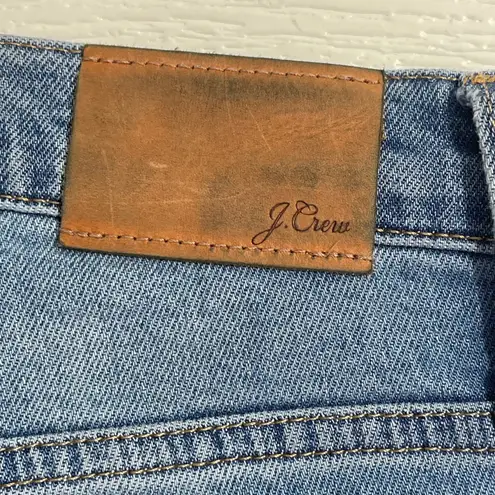 J.Crew 9" Billie Demi Boot Crop Jeans Medium Wash Distressed Size 25 Denim BA622 Blue