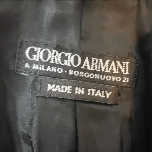 Giorgio Armani double breasted blazer black