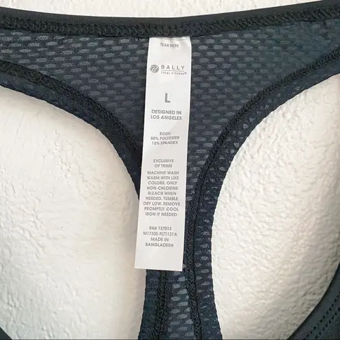 Bally Racerback Mesh Detail Short Sleeve Top Size Large