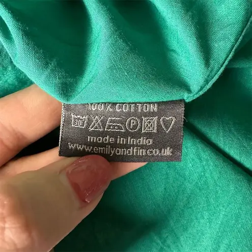 Emily and Fin Women's Green Sailboat Print Off