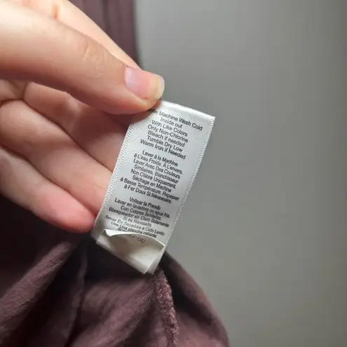 Nation Ltd Reeva long sleeve mauve top women's xs boho neutral fall casual