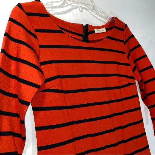 Newbury Kustom Red Black Stripe Zipper Dress Small