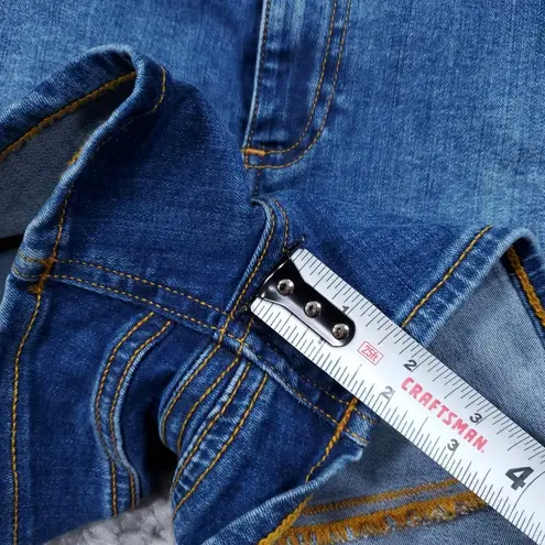 ASOS  High Rise Lift and Contour Jean Shorts Mid Blue Stretch US 6 UK 10 Shortie