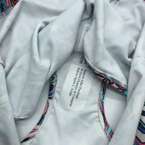 Raisin's Trendy Plus Size Island Tummy-Control Bikini Bottoms Blue Pink 22W