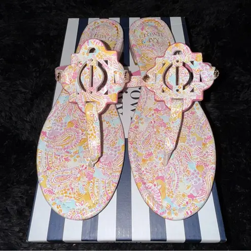 Crown & Ivy ™ Wylie Thong Sandals - Pink Paisley Print