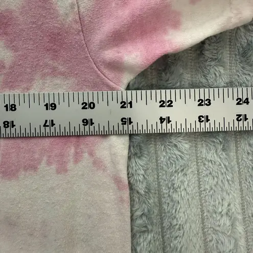 Nirvana T-Shirt Womens L Smiley Graphic Pink Yellow Tie Dye Retro Grunge Band