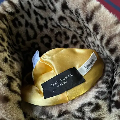 Neiman Marcus  Gilly Forge London leopard print wide brim bucket hat - Image 4