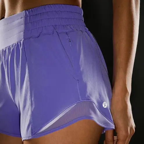 Lululemon  Hotty Hot High Rise Athletic Shorts Dark Lavender Purple 12 Nwt