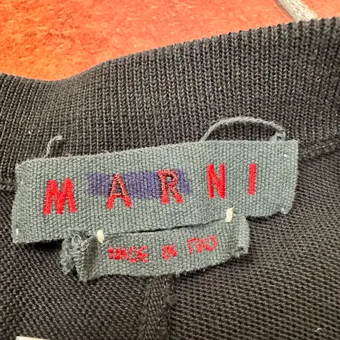 Marni Stretchy High Waisted Bike Shorts in Black Size undefined