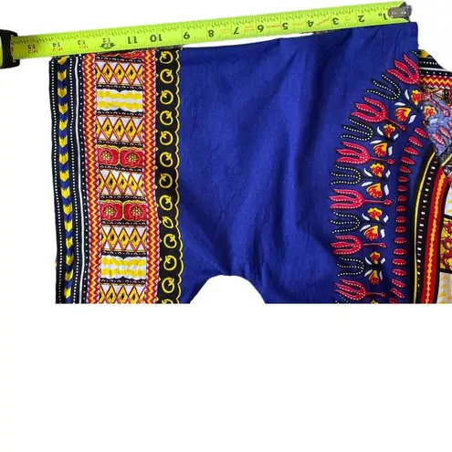 Dashiki Bell Sleeved Dress Size S Blue