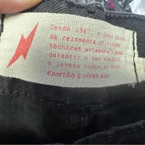 Vintage Black Baggy Cantao Jeans Cord Belt Waist 30” Size undefined