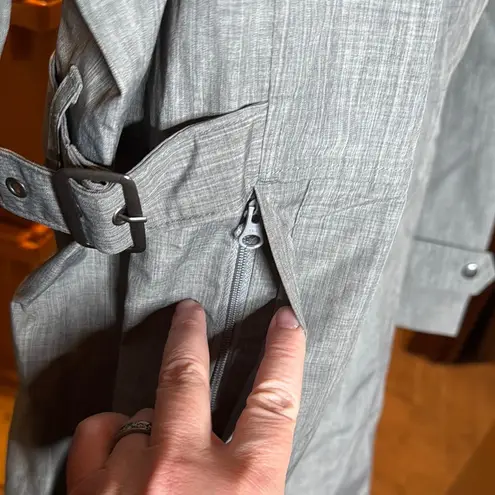 Kirkland Signature Ladies' Trench Coat Light Gray Size XL