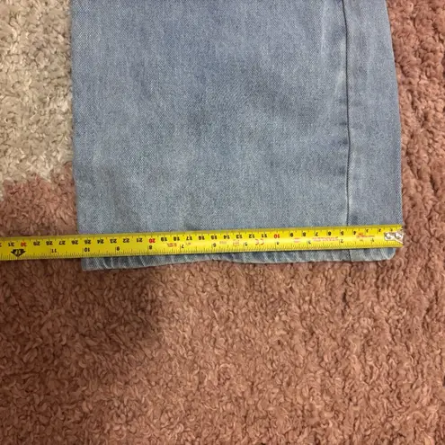 Edikted Y2K Jeans Womens XS Flare Wide Leg Bootcut Mid Rise Light Denim Wash