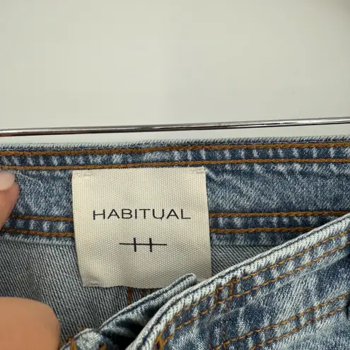 Habitual Denim Jeans Women's Size 4/27 Light Wash High Rise Straight Leg