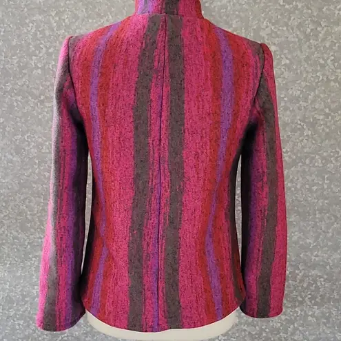 Hand Crafted marled striped blazer size small