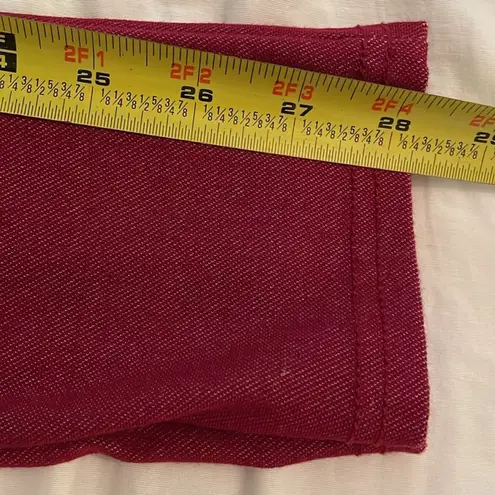 Yelete Red Pull-on Jegging Jean Pants Womens Size Small Skinny Casual