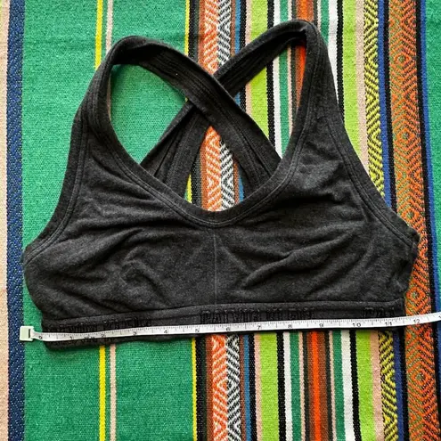 Calvin Klein gray cross back sports bralette