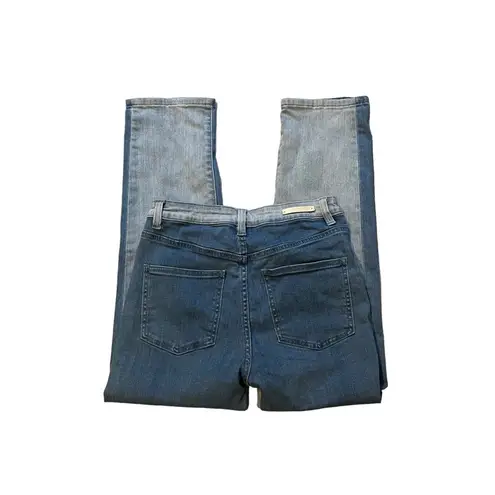 Soft Surroundings Ultimate Denim Straight Cropped Piece Two Tone Jeans