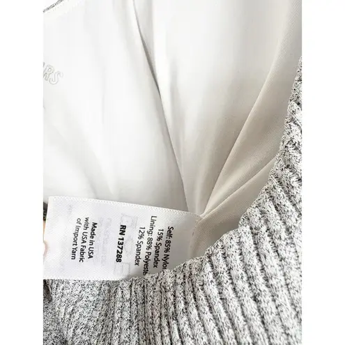 Years Of Ours Johanna Gray Rib Onesie Size Large Athletic Romper Stretch Comfy