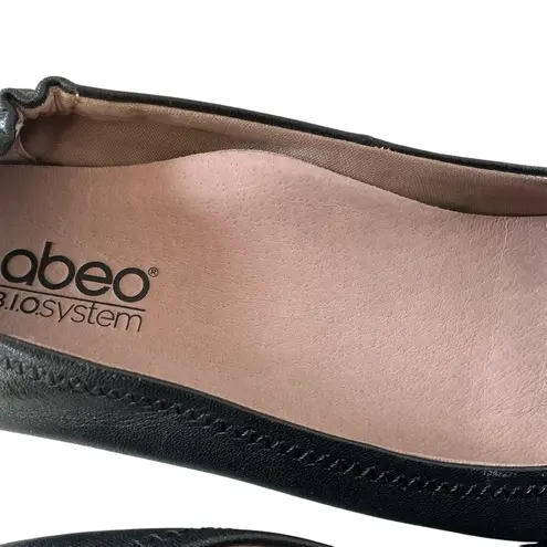 Abeo Tammy metatarsal flat shoes black leather slip on ballet flats size 6.5