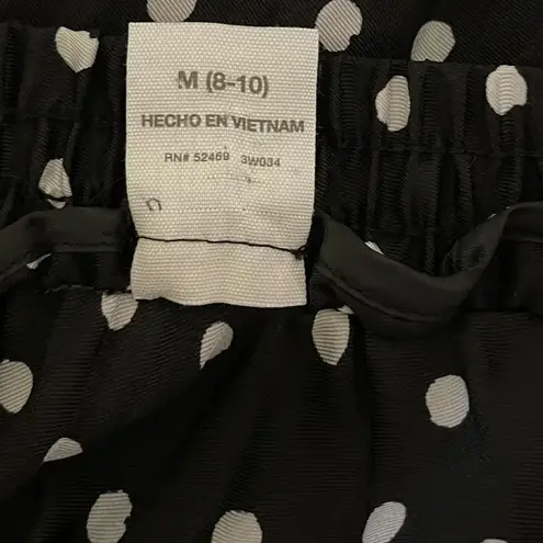 Women’s Time & Tru black with white polka dot a