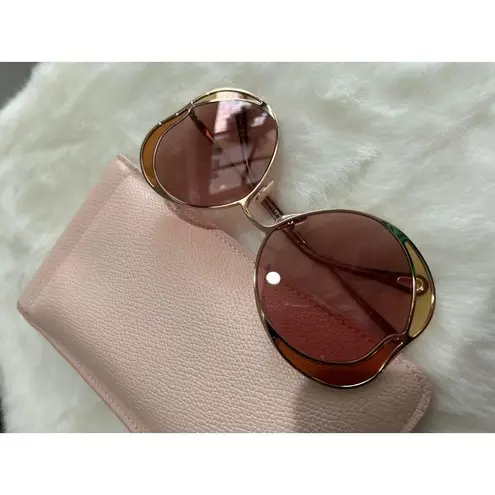 Chloé Chloe CH0024S Gemma Metal Acetate Butterfly Frame Sunglasses Womens