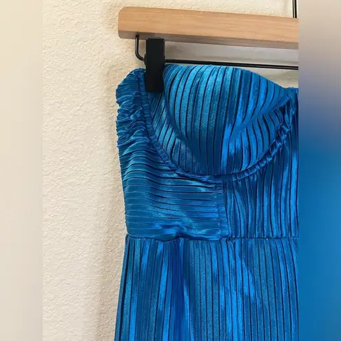 Hello Molly PLISSE LOVERS MINI DRESS BLUE