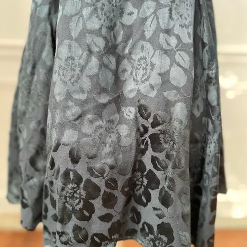 Vintage 80s 90s Off Shoulder Jacquard Short Dress Drama XS Black