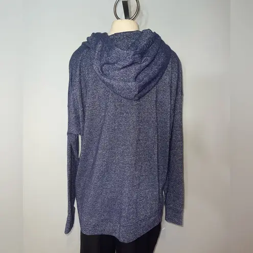 Dallas Cowboys woman’s blue silver metallic hoodie sweatshirt size large