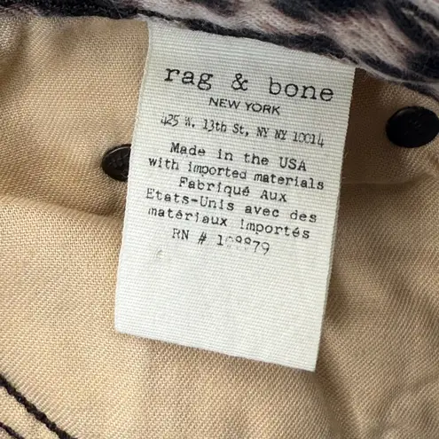 Rag and Bone  JEAN Animal Print Leopard‎ Pants Women's Size 24 - Image 8