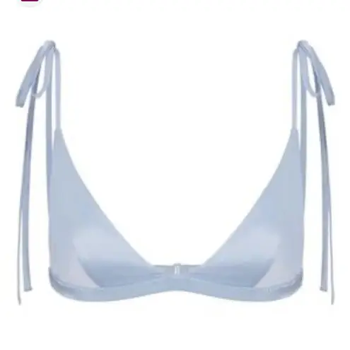 SKIMS Bridal Triangle Silk Bralette in Glacier