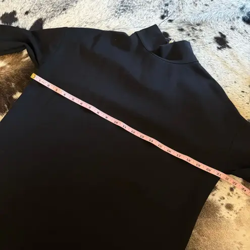 EMERSON FRY Black Edie Turtleneck Dress Tunic Long Sleeve Size Small Blue